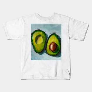 Avocado Sketch Hand Drawn Art Kids T-Shirt